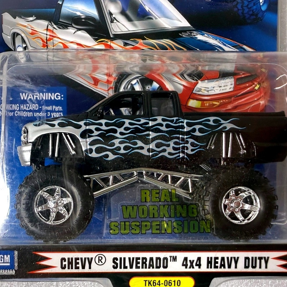 1 Badd Ride Truckin Series 1 Chevy Silverado 4x4 Heavy Duty 1/64 Diecast Truck